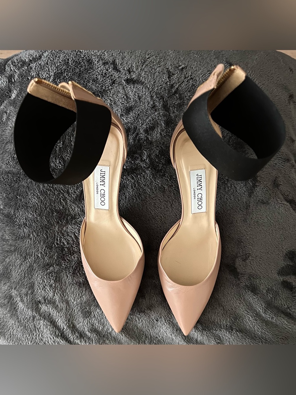 Jimmy Choo Nude Pink Pointed Toe Pumps